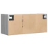 Kép 8/11 - Szürke sonoma színű fali TV-szekrény LED-del 80x31x35 cm