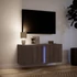 Kép 5/11 - Barna tölgyszínű fali TV-szekrény LED-del 80x31x35 cm