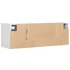 Kép 8/11 - Fehér falra szerelhető TV-szekrény LED-lámpákkal 100x31x35 cm
