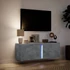 Kép 5/11 - Betonszürke falra szerelhető TV-szekrény LED-del 100x31x35 cm