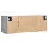 Kép 8/11 - Betonszürke falra szerelhető TV-szekrény LED-del 100x31x35 cm