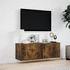 Kép 4/11 - Füstös tölgy színű fali TV-szekrény LED-ekkel 100x31x35 cm