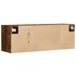 Kép 8/11 - Füstös tölgy színű fali TV-szekrény LED-ekkel 100x31x35 cm