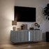 Kép 5/11 - Szürke sonoma színű fali TV-szekrény LED-ekkel 100 x 31 x 35 cm