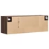 Kép 8/11 - Barna tölgyszínű fali TV-szekrény LED-del 100x31x35 cm
