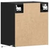 Kép 8/11 - 2 db fekete fali TV-szekrény LED-világítással 41x31x45 cm