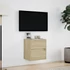 Kép 4/11 - Sonoma tölgy színű fali TV-szekrény LED-ekkel 41x31x45 cm
