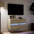 Kép 5/11 - 2 db sonoma tölgy színű fali TV-szekrény LED-del 41x31x45 cm
