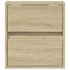Kép 6/11 - 2 db sonoma tölgy színű fali TV-szekrény LED-del 41x31x45 cm