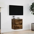 Kép 4/11 - Füstös tölgy színű fali TV-szekrény LED-ekkel 41x31x45 cm