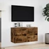 Kép 4/11 - 2 db füstös tölgy fali TV-szekrény LED-ekkel 41 x 31 x 45 cm