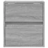 Kép 6/11 - 2 db szürke sonoma fali TV-szekrény LED-ekkel 41 x 31 x 45 cm