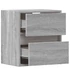 Kép 9/11 - 2 db szürke sonoma fali TV-szekrény LED-ekkel 41 x 31 x 45 cm