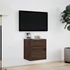 Kép 4/11 - Barna tölgyszínű fali TV-szekrény LED-del 41 x 31 x 45 cm