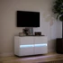 Kép 5/11 - Fehér falra szerelhető TV-szekrény LED-lámpákkal 80x31x45 cm