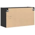 Kép 8/11 - Fekete fali TV-szekrény LED-világítással 80x31x45 cm