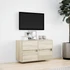 Kép 4/11 - Sonoma tölgy színű fali TV-szekrény LED-ekkel 80x31x45 cm