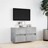 Kép 4/11 - Betonszürke falra szerelhető TV-szekrény LED-del 80x31x45 cm