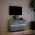 Kép 5/11 - Betonszürke falra szerelhető TV-szekrény LED-del 80x31x45 cm