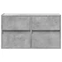 Kép 6/11 - Betonszürke falra szerelhető TV-szekrény LED-del 80x31x45 cm