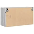 Kép 8/11 - Szürke sonoma színű fali TV-szekrény LED-del 80 x 31 x 45 cm