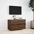 Kép 4/11 - Barna tölgyszínű fali TV-szekrény LED-del 80 x 31 x 45 cm