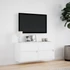 Kép 4/11 - Fehér falra szerelhető TV-szekrény LED-lámpákkal 100x31x45 cm