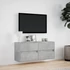 Kép 4/11 - Betonszürke falra szerelhető TV-szekrény LED-del 100x31x45 cm