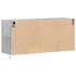 Kép 8/11 - Betonszürke falra szerelhető TV-szekrény LED-del 100x31x45 cm
