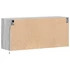 Kép 8/11 - Szürke sonoma színű fali TV-szekrény LED-del 100x31x45 cm