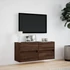 Kép 4/11 - Barna tölgyszínű fali TV-szekrény LED-del 100x31x45 cm