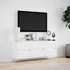 Kép 4/11 - Fehér falra szerelhető TV-szekrény LED-lámpákkal 130x31x45 cm
