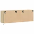 Kép 8/11 - Sonoma tölgy színű fali TV-szekrény LED-ekkel 130x31x45 cm