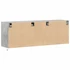 Kép 8/11 - Betonszürke falra szerelhető TV-szekrény LED-del 130x31x45 cm