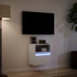 Kép 5/11 - Fehér falra szerelhető TV-szekrény LED-lámpákkal 41x31x45 cm