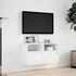 Kép 4/11 - 2 db fehér falra szerelhető TV-szekrény LED-del 41 x 31 x 45 cm
