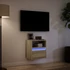 Kép 5/11 - Sonoma tölgy színű fali TV-szekrény LED-ekkel 41x31x45 cm