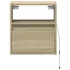 Kép 6/11 - 2 db sonoma tölgy színű fali TV-szekrény LED-del 41x31x45 cm