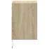 Kép 7/11 - 2 db sonoma tölgy színű fali TV-szekrény LED-del 41x31x45 cm