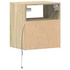 Kép 8/11 - 2 db sonoma tölgy színű fali TV-szekrény LED-del 41x31x45 cm
