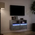 Kép 5/11 - 2 db betonszürke fali TV-szekrény LED-del 41 x 31 x 45 cm