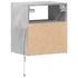 Kép 8/11 - 2 db betonszürke fali TV-szekrény LED-del 41 x 31 x 45 cm