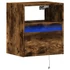 Kép 3/11 - Füstös tölgy színű fali TV-szekrény LED-ekkel 41x31x45 cm