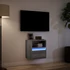Kép 5/11 - Szürke sonoma színű fali TV-szekrény LED-del 41 x 31 x 45 cm