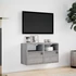 Kép 4/11 - 2 db szürke sonoma fali TV-szekrény LED-ekkel 41 x 31 x 45 cm