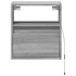 Kép 6/11 - 2 db szürke sonoma fali TV-szekrény LED-ekkel 41 x 31 x 45 cm