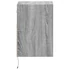 Kép 7/11 - 2 db szürke sonoma fali TV-szekrény LED-ekkel 41 x 31 x 45 cm