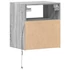 Kép 8/11 - 2 db szürke sonoma fali TV-szekrény LED-ekkel 41 x 31 x 45 cm