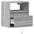 Kép 9/11 - 2 db szürke sonoma fali TV-szekrény LED-ekkel 41 x 31 x 45 cm
