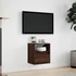 Kép 4/11 - Barna tölgyszínű fali TV-szekrény LED-del 41 x 31 x 45 cm